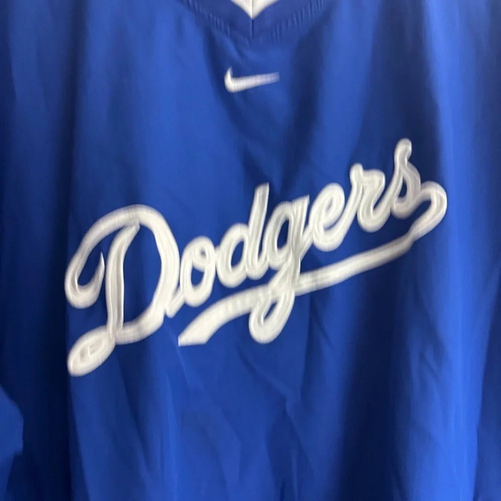Nike Los Angeles Dodgers Vintage Pullover Windbreaker Jacket Size XL